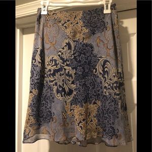 INC Women’s Blue and Tan Skirt